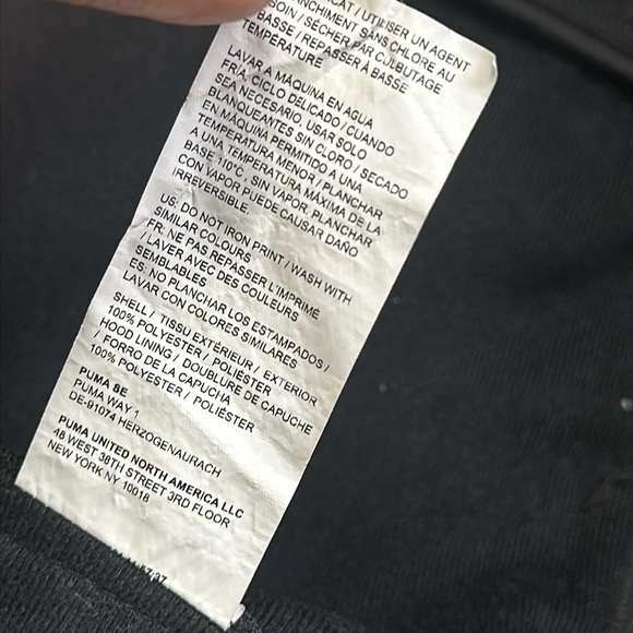 Puma Youth Girls Size Large 12/14 Black Full Zip Pants  Track Outfit Set School - Picture 8 of 13